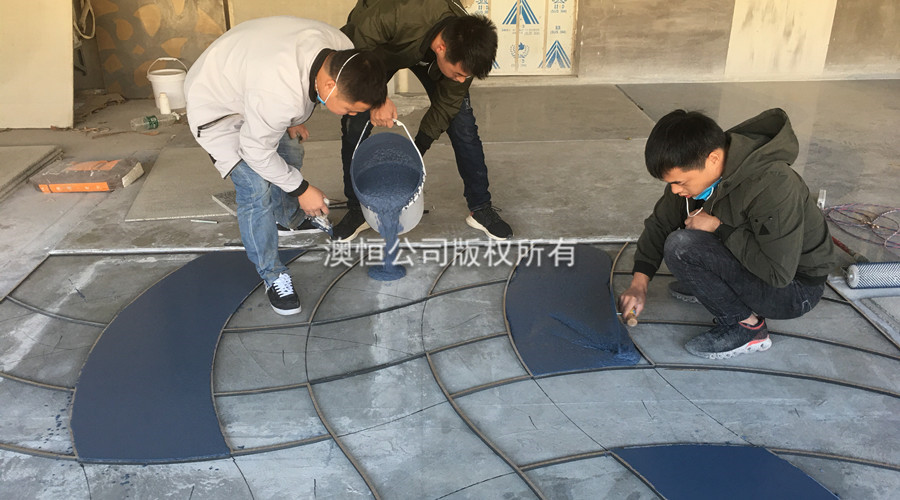 新型無機磨石施工現(xiàn)場 新型無機磨石施工現(xiàn)場