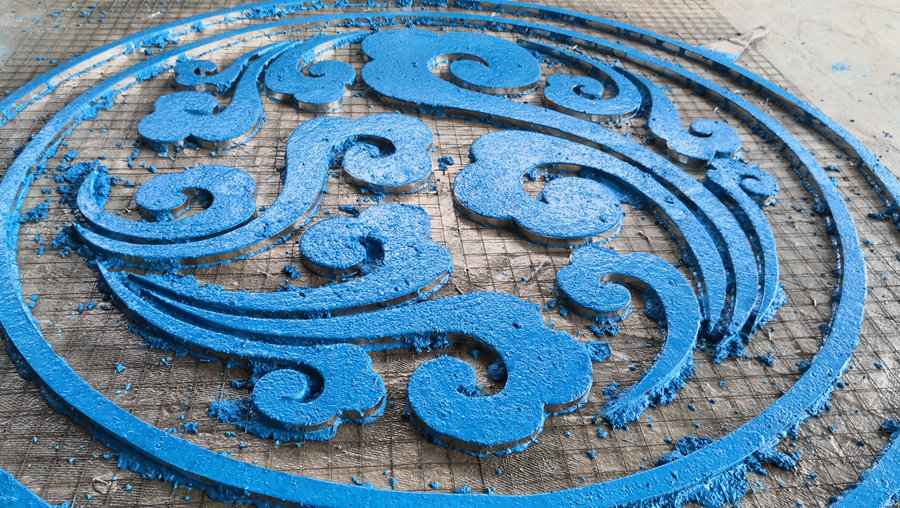 無機磨石樣板藍色部分?jǐn)備佂瓿尚Ч麍D 無機磨石樣板藍色部分?jǐn)備佂瓿尚Ч麍D