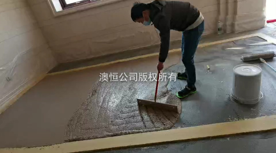 新型無(wú)機(jī)磨石停車場(chǎng)施工(1) 新型無(wú)機(jī)磨石停車場(chǎng)施工(1)